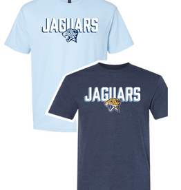 Gilden Softstyle Jaguars Head Lt Blue Tshirt MD