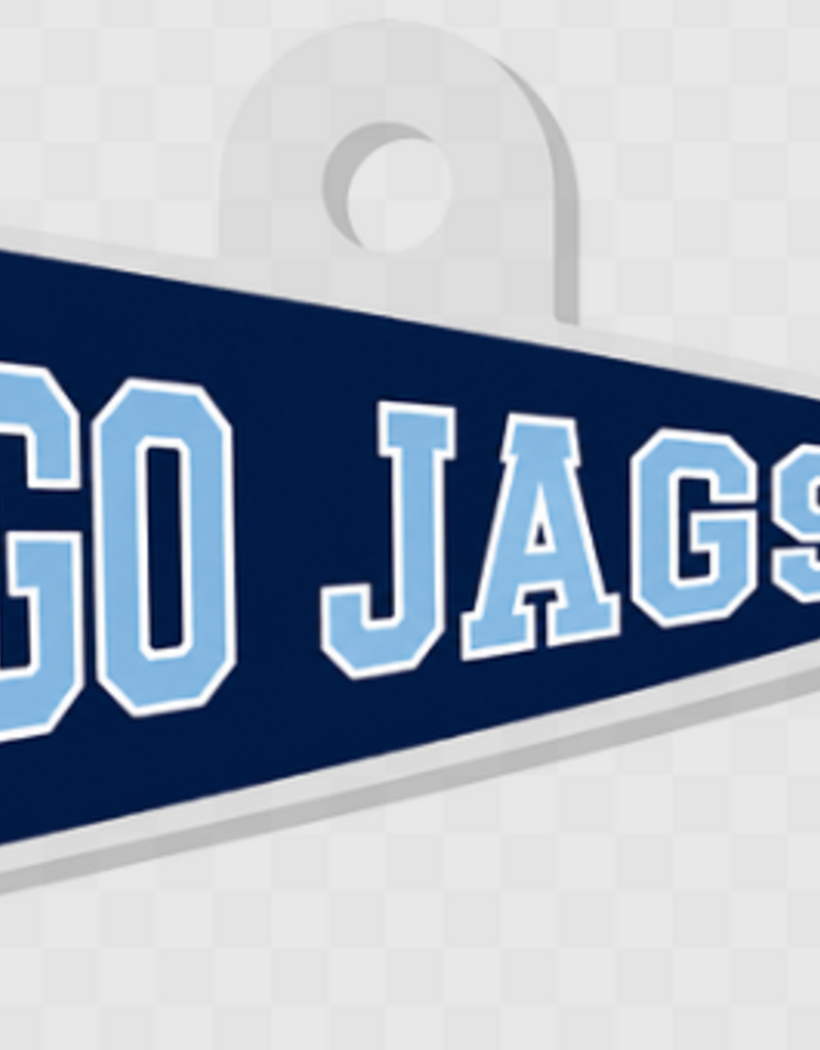 Sticker Mule Go Jags Pennant Key Chain