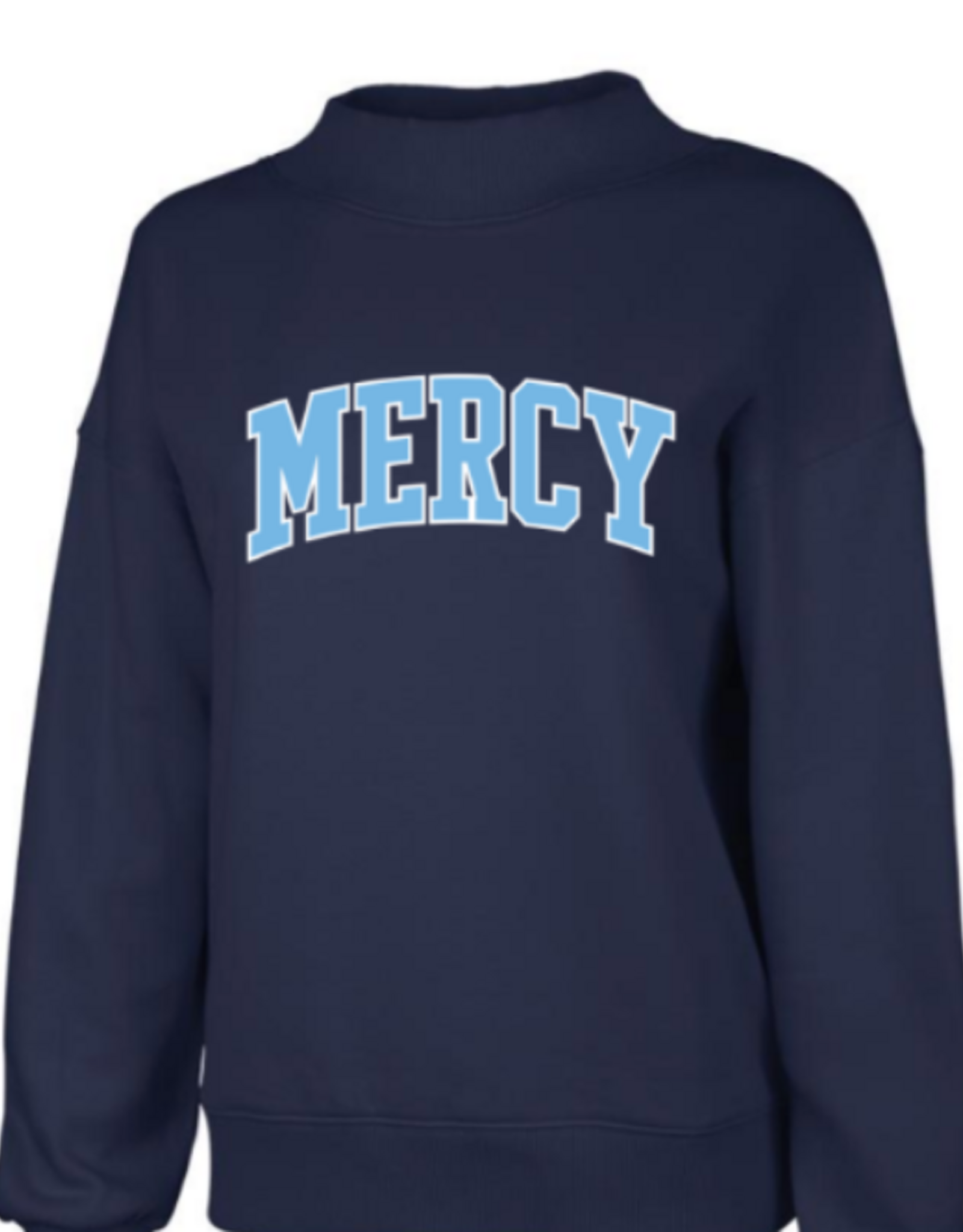 League Enbroidered Mockneck Sweatshirt