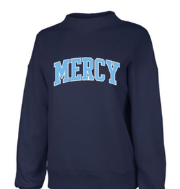 League Enbroidered Mockneck Sweatshirt