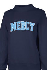 League Enbroidered Mockneck Sweatshirt