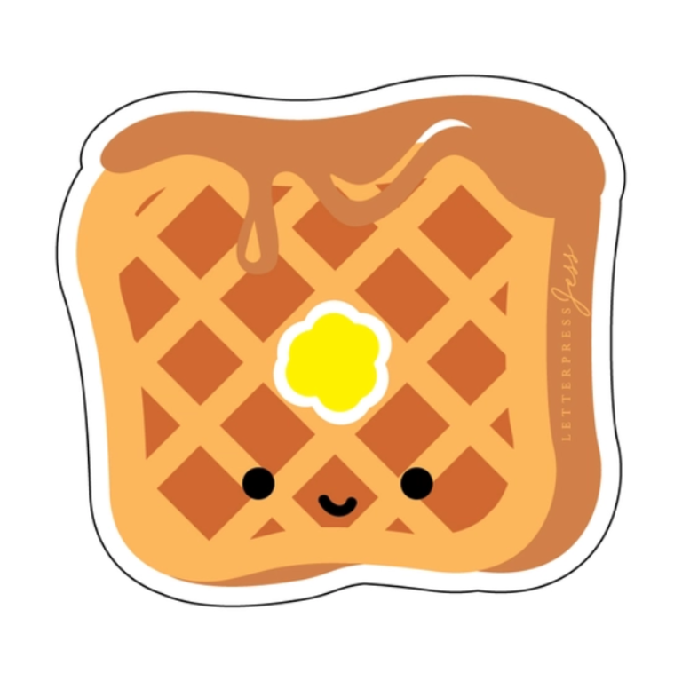 Cutie Kawaii Waffle Sticker