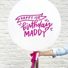 Custom 36" Balloon Kit - Birthday Banner