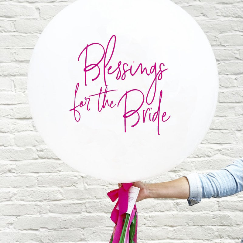 Custom 36" Balloon Kit - Blessings for the Bride