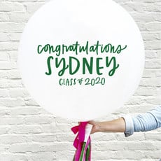 Custom 36" Balloon Kit - Congratulations Graduate