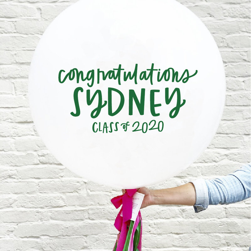 Custom 36" Balloon Kit - Congratulations Graduate