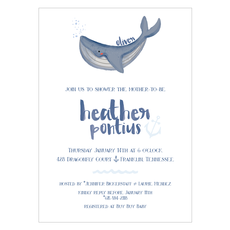 Watercolor Whale Invitation