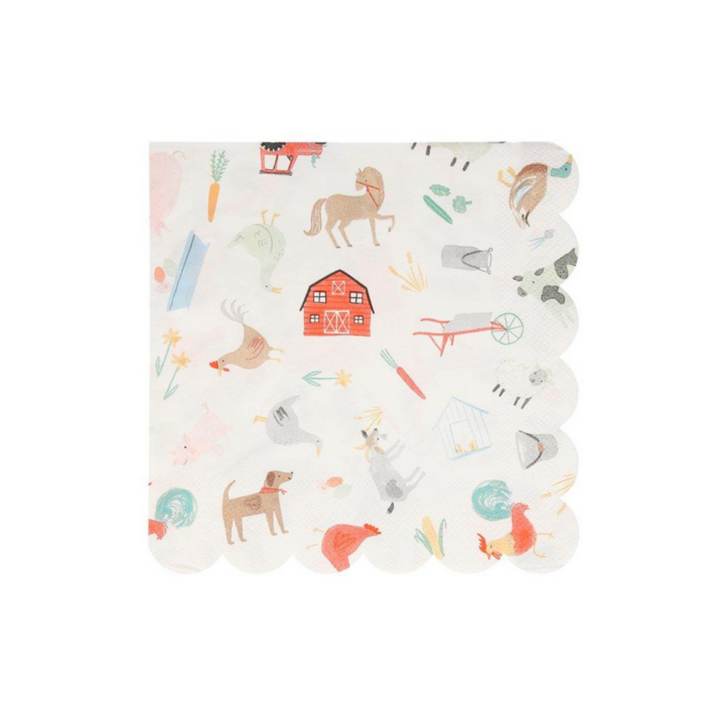 On The Farm Large Napkins