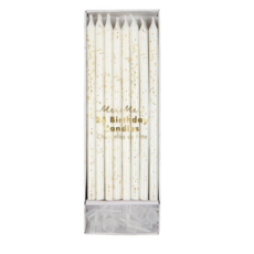 Gold Glitter Birthday Candles