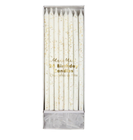 Gold Glitter Birthday Candles