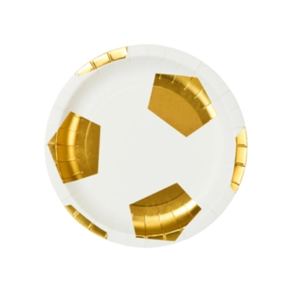 Party Champions Soccer Ball Shaped Plates