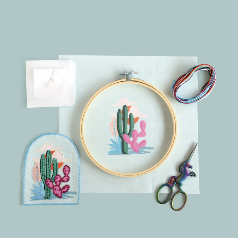 DIY Kit: Cactus Embroidery Patch