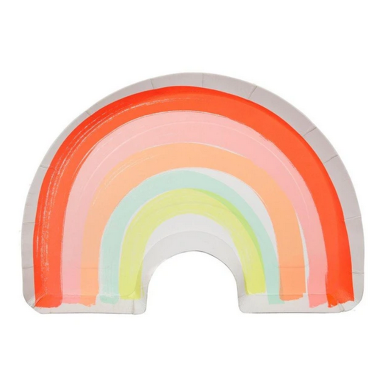 Neon Rainbow Plate