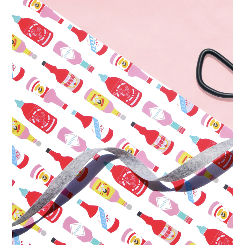 Hot Sauce Wrapping Paper Sheet Rock Paper Scissors