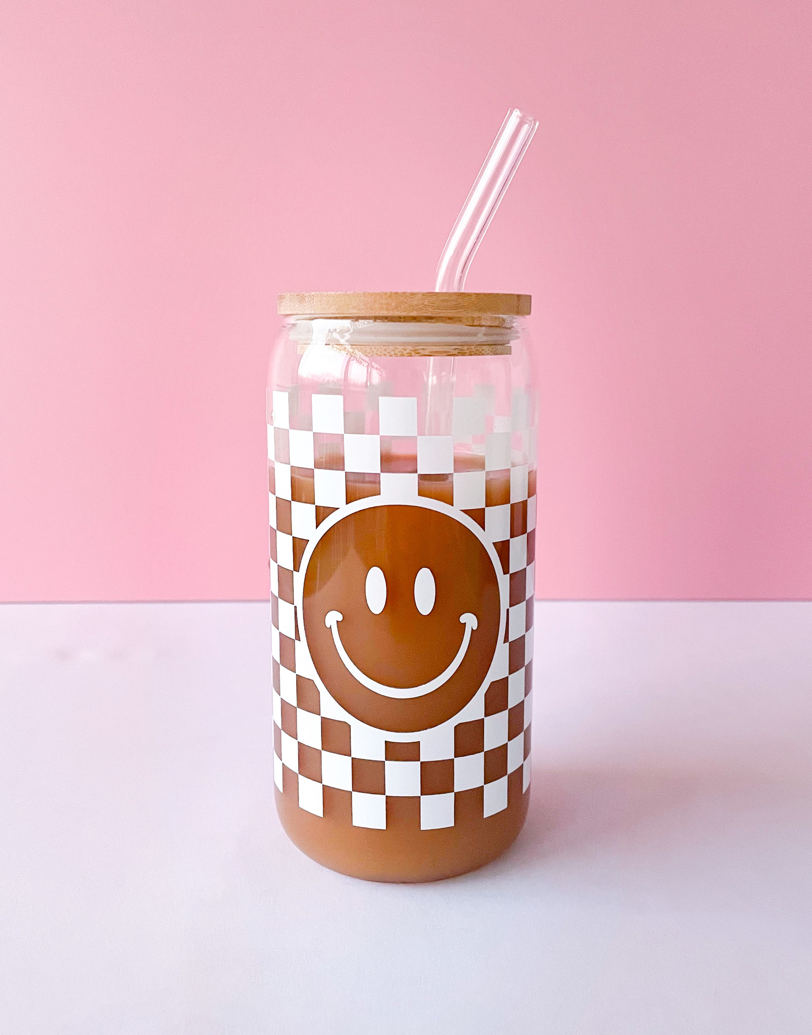 EQS Smiley Face Beer Can Glass