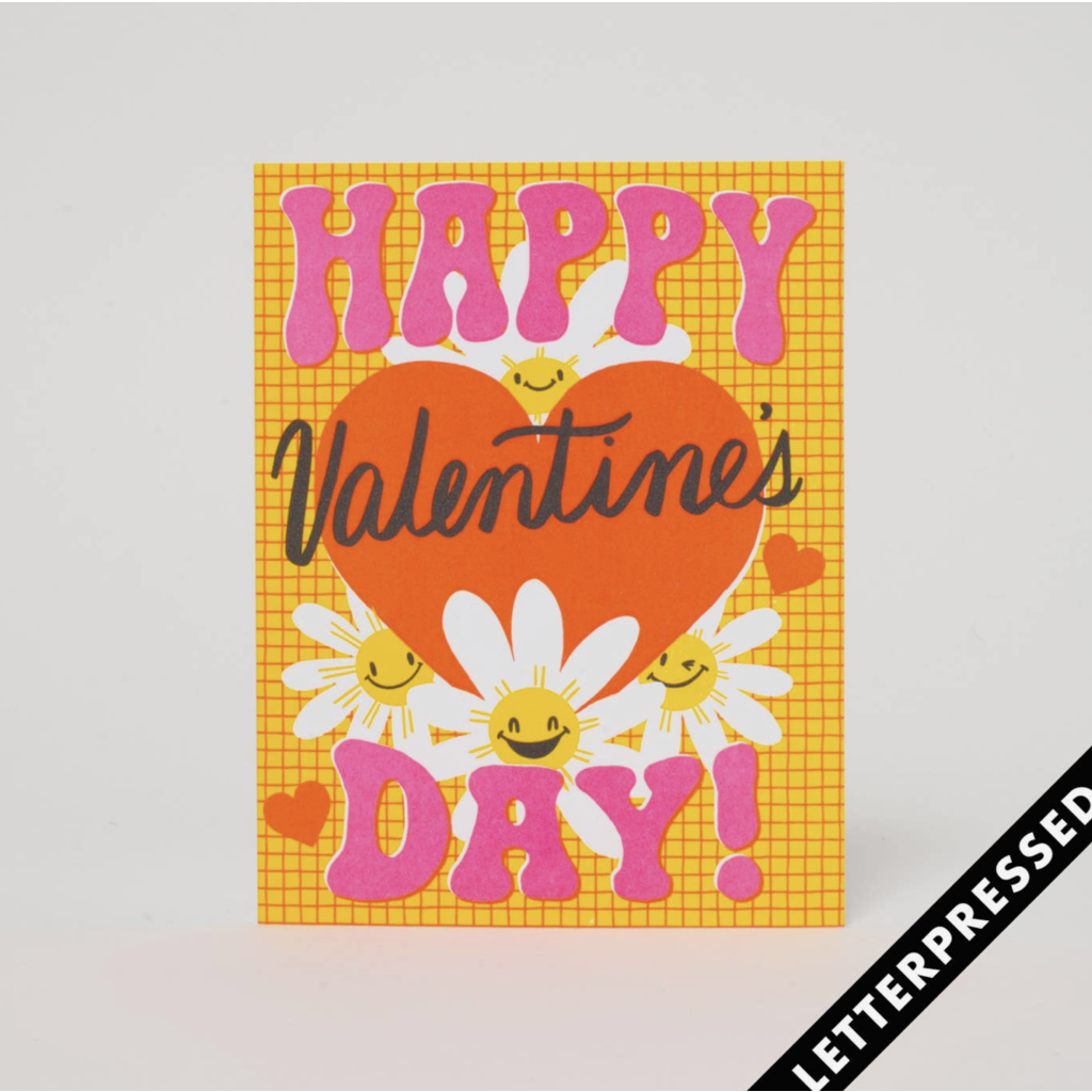 Happy Daisy Valentine Card