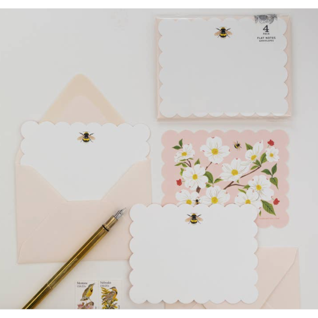 Dogwood Notecards, Set of 4