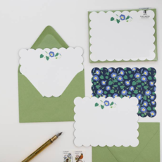 Morning Glory Notecards, Set of 4