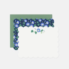 Morning Glory Notecards, Set of 4