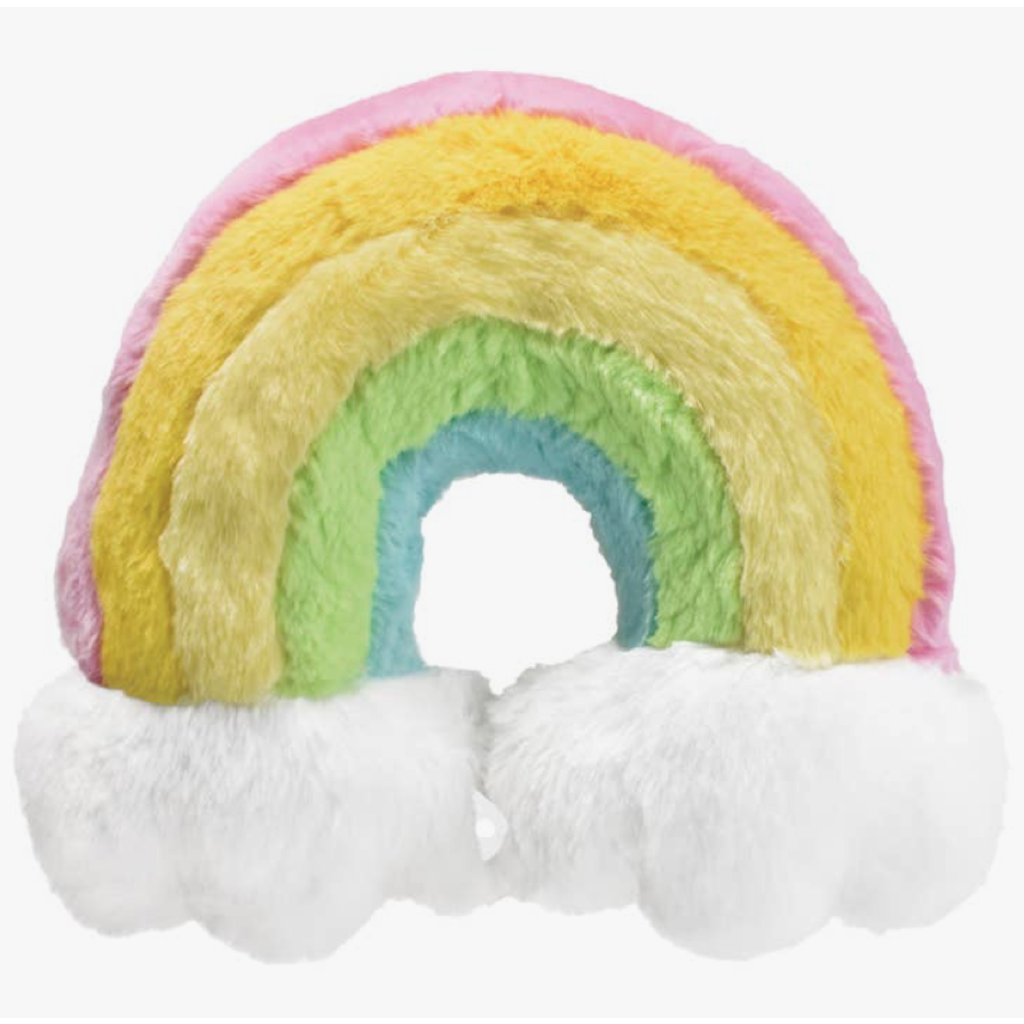 Rainbow Furry Neck Pillow