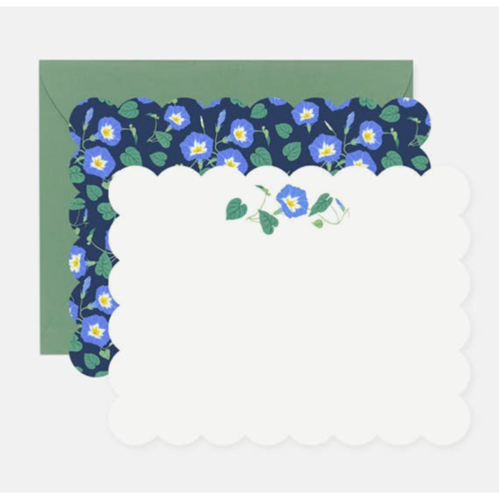 Morning Glory Notecards, Set of 4