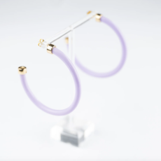 Hoop Earrings - Lavender