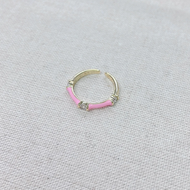 Pink Bamboo Ring