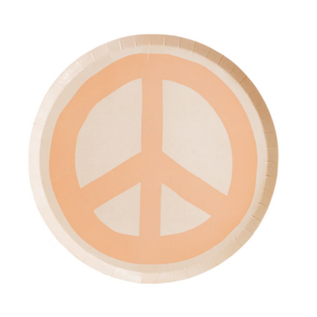 Peace Sign Dessert Plates