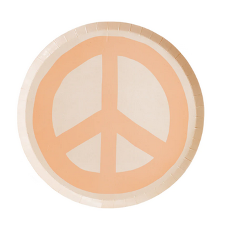 Peace Sign Dessert Plates