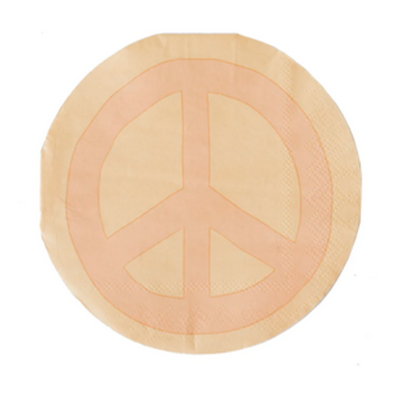 Peace Sign Cocktail Napkins