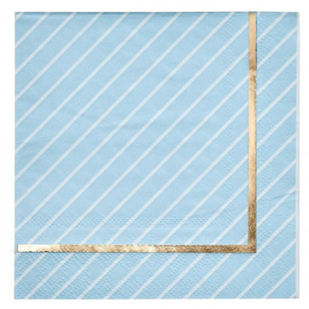 Sky Blue Cocktail Napkins