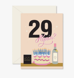 29 Again Birthday Card