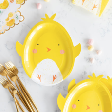 Easter Chick Shaped Plates
