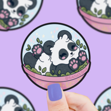 Panda Capsule Vinyl Sticker