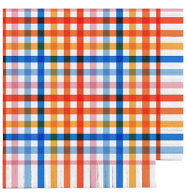 Retro Plaid Fringe Napkins