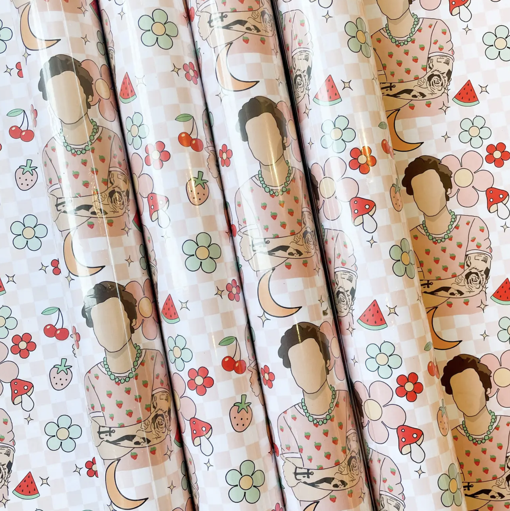 Strawberries Wrapping Paper Sheet — HOORAY ALL DAY