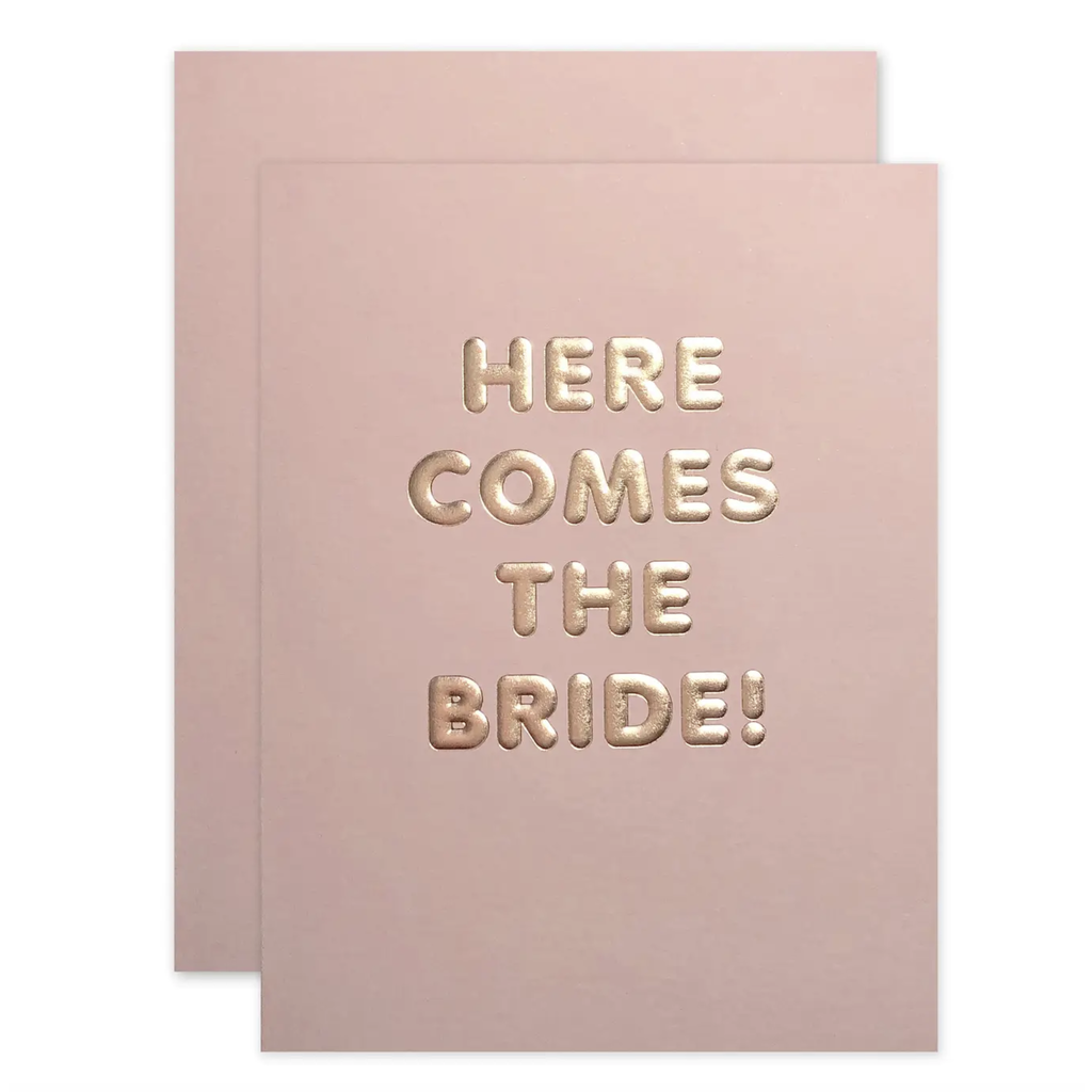 Here Comes The Bride Card