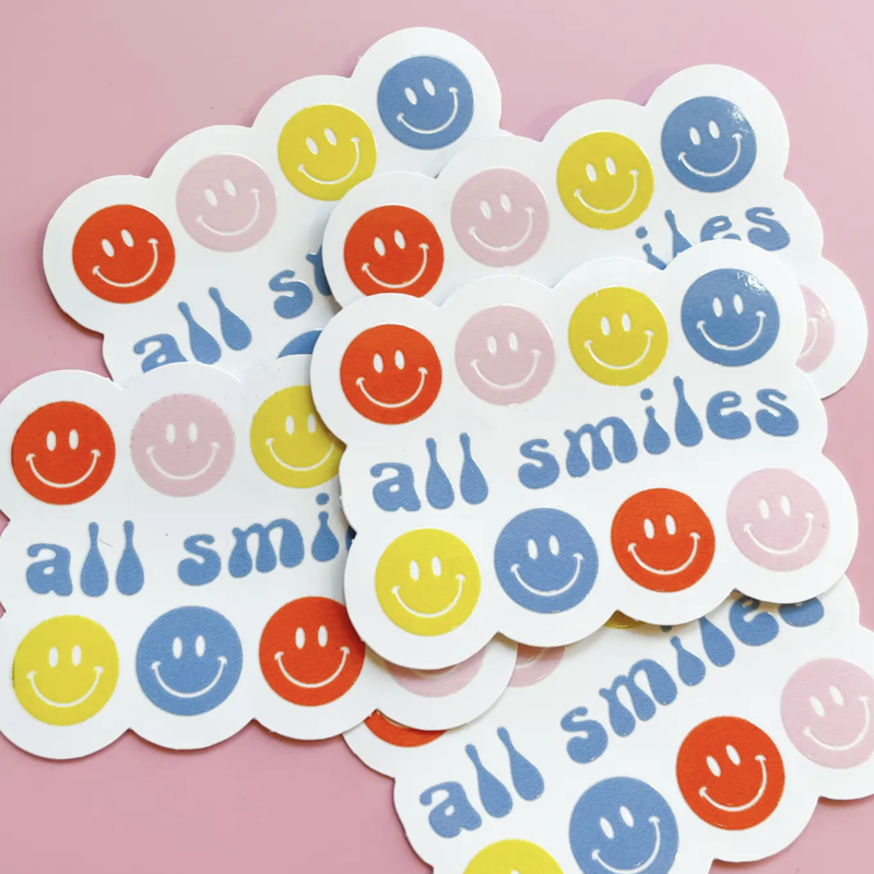 All Smiles Sticker