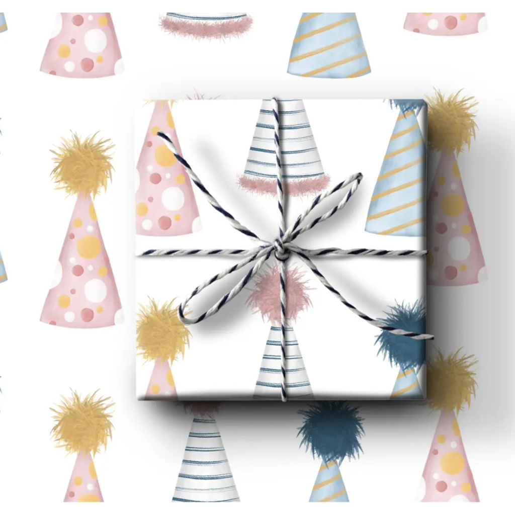 Party Hats Wrapping Paper