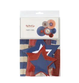 Stars & Striped Party Fans