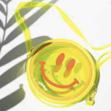 Yellow Smiley Face Jelly Handbag
