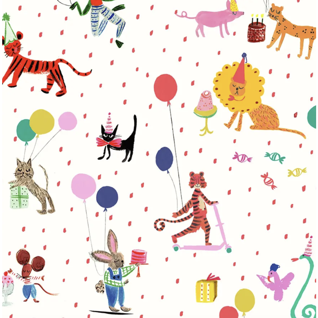 Tigers & Candles Wrapping Paper