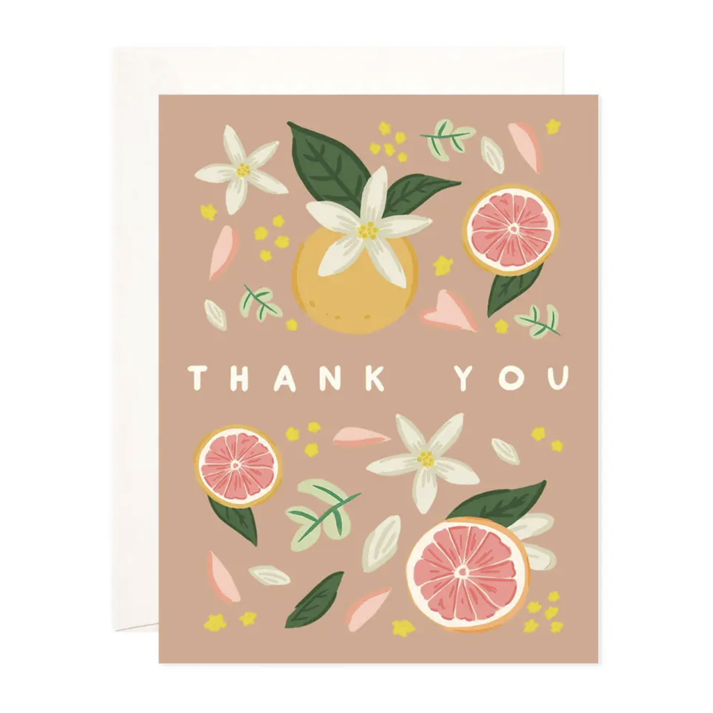 Citrus Thank You Boxed Cards