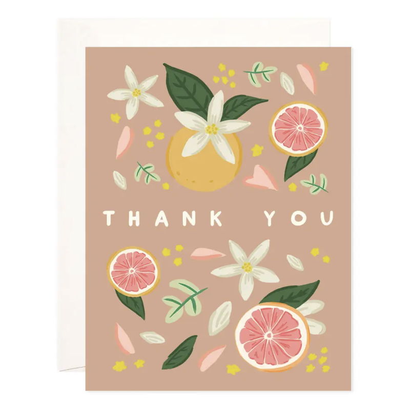 Citrus Thank You Boxed Cards