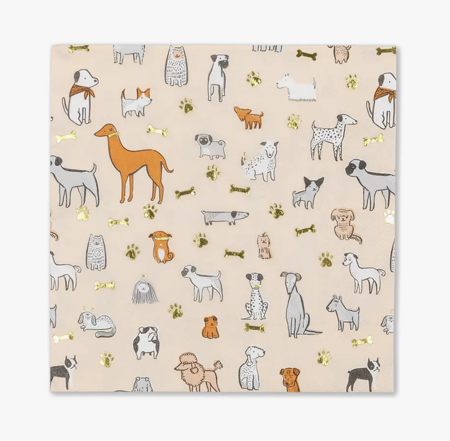 Kit Fête D'anniversaire Chien 'Bow Wow' - Serviettes, Gobelets Et Sac - Amscan