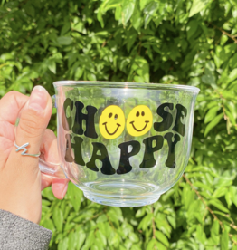 Choose Happy Glass Mug