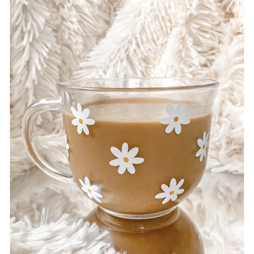 Retro Flower 18oz Coffee Mug