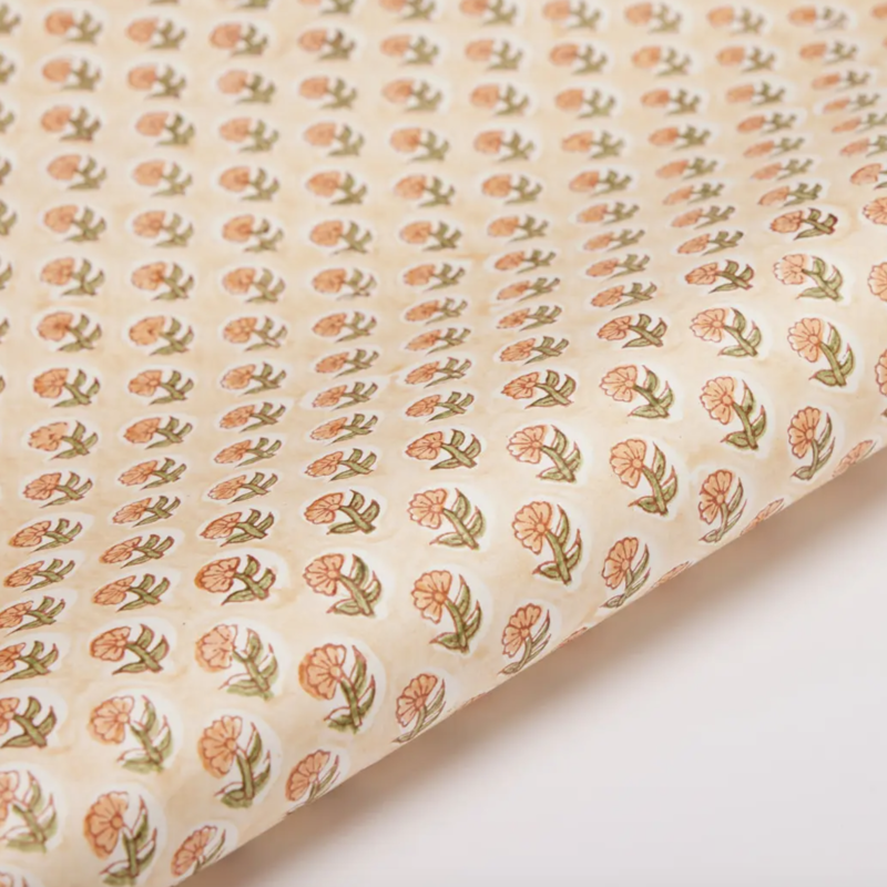 Daisy Coral Wrap Sheet