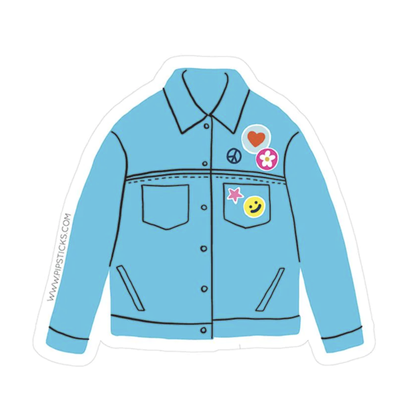 Denim Jacket Vinyl Sticker