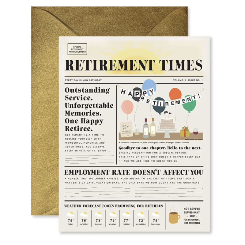 Retirement Times Card